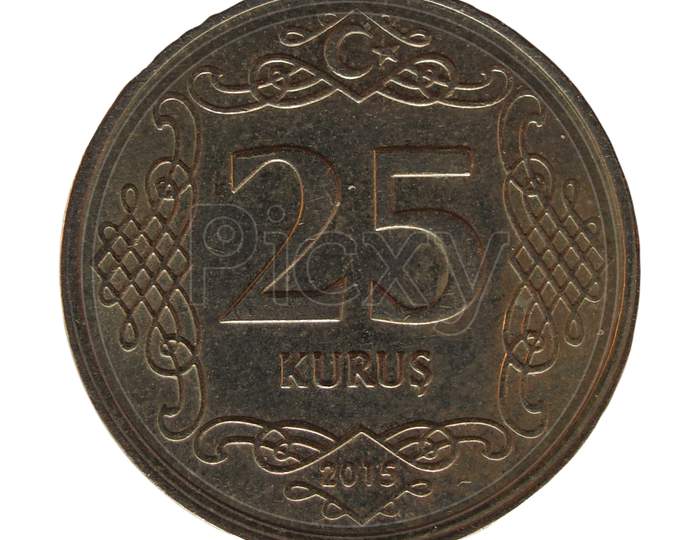 25 Kurus Turkish Coin
