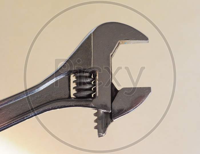 Adjustable Spanner Wrench Over Brown