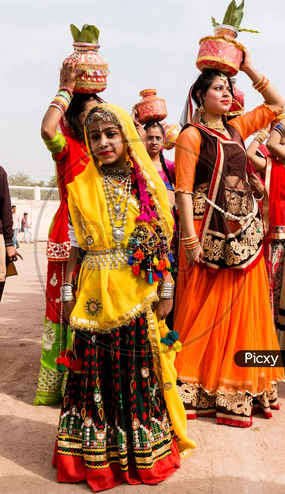 Beauty of Rajasthani Mirror-Work Dress: Indian Girl's Portrait - Photos  Nepal