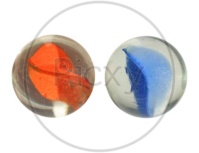 Two Glass Marbles