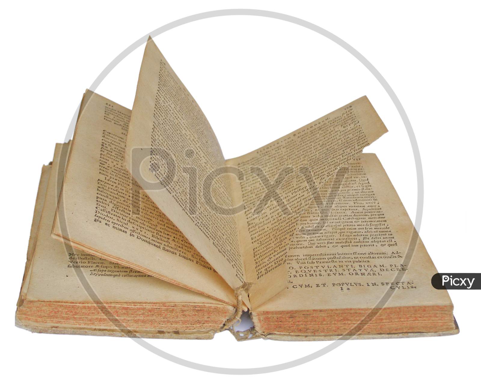 Old Latin Book Isolated