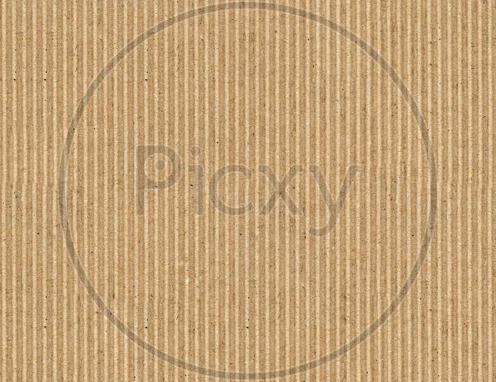 Seamless Brown Corrugated Cardboard Texture Background