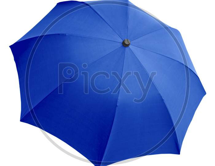Blue Umbrella Isolated