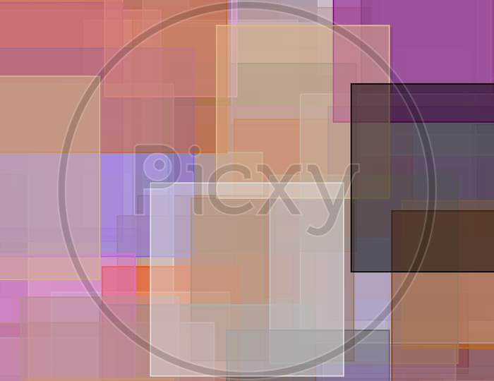 Abstract Violet Grey Orange Brown Squares Illustration Background