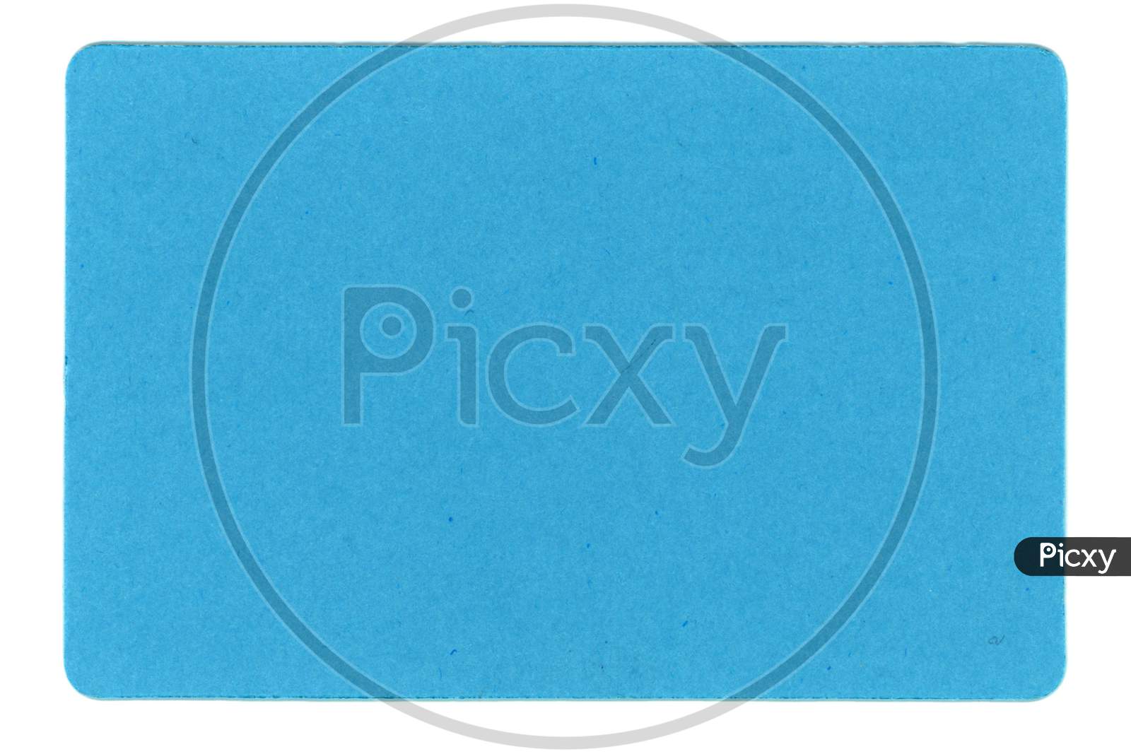 Blue Tag Label Isolated Over White