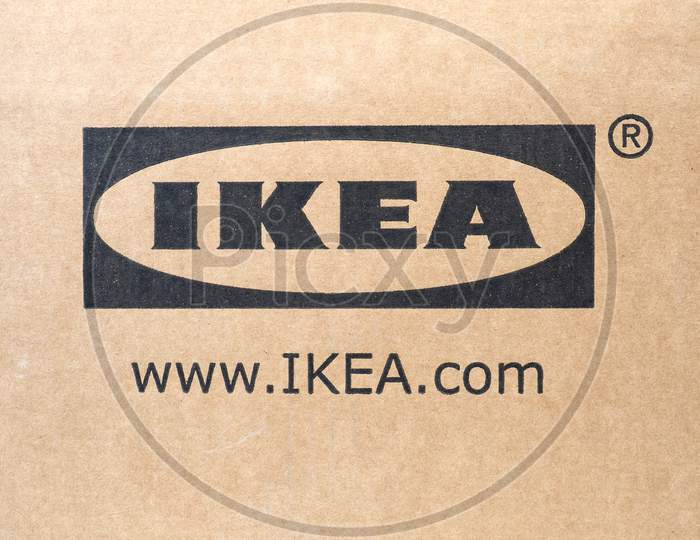 Stockholm, Sweden - Circa August 2019: Ikea Sign