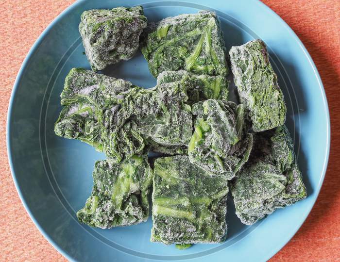 Frozen Spinach Vegetables Food