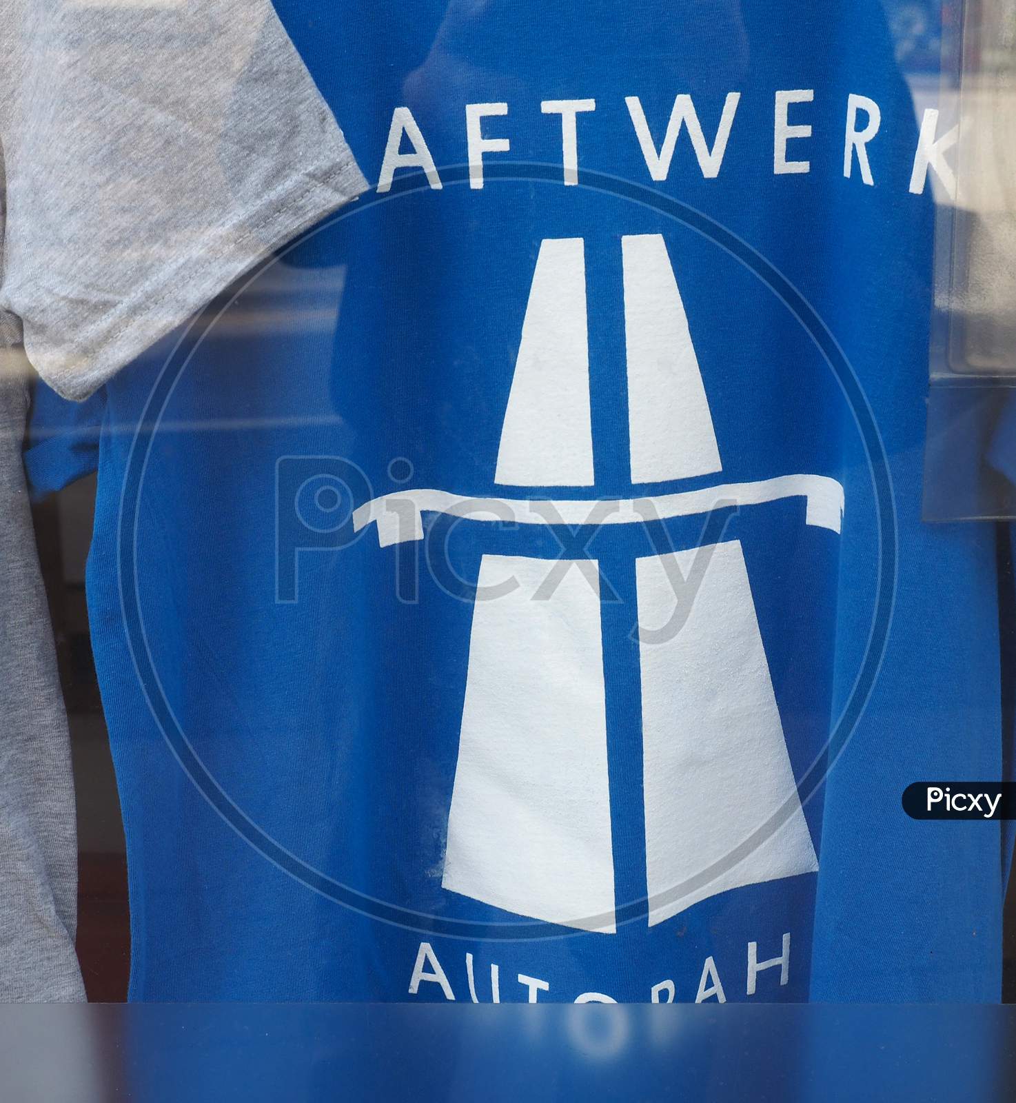 Duesseldorf, Germany - Circa June 2018: Kraftwerk Autobahn Album Cover T-Shirt In A Shop Window