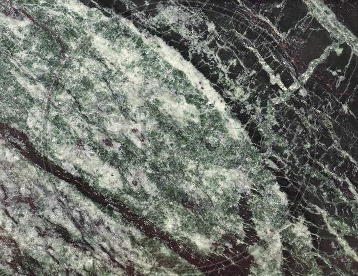 Black And Green Marble Texture Background