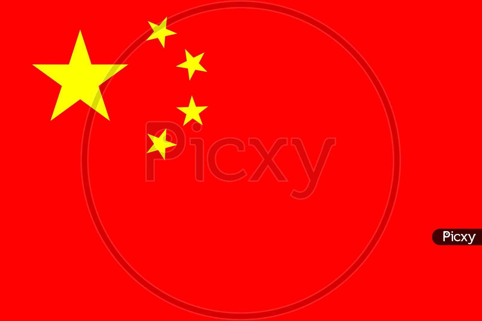 High Res Chinese Flag Of China