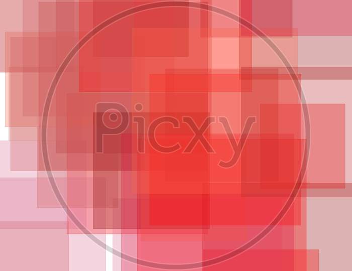 Abstract Red Squares Illustration Background