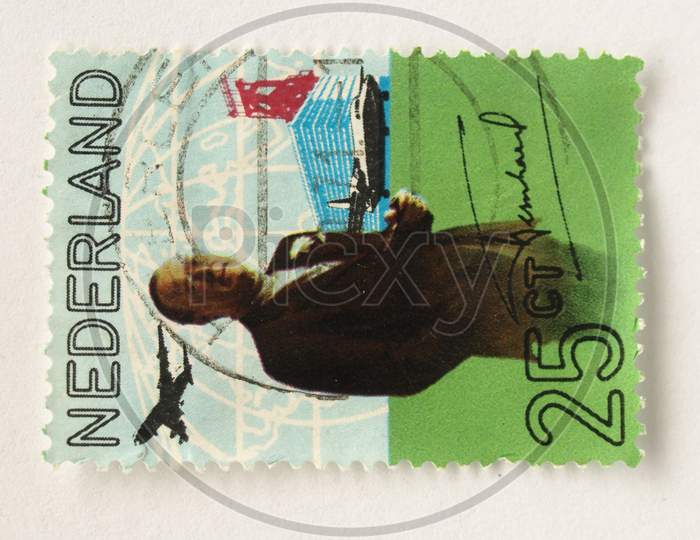 Stamp Of The Netherlands (In European Union)