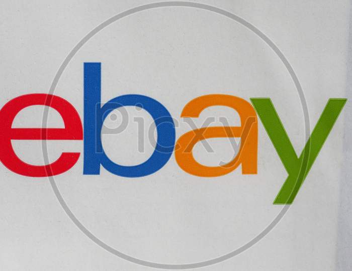 San Francisco, Usa - Circa September 2018: Ebay Logo On A Packet
