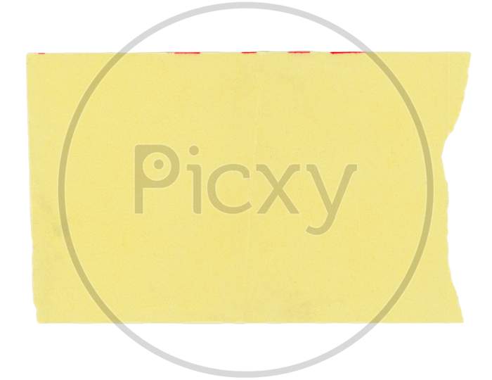Yellow Tag Label Isolated Over White