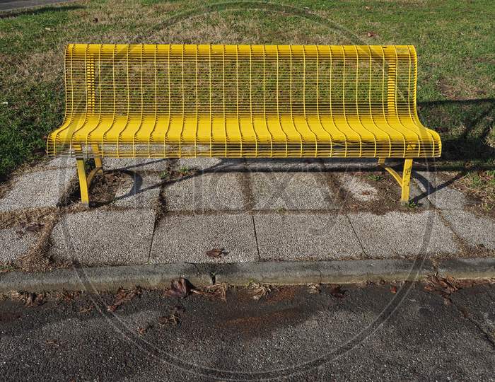 Bench Chair In Public Park