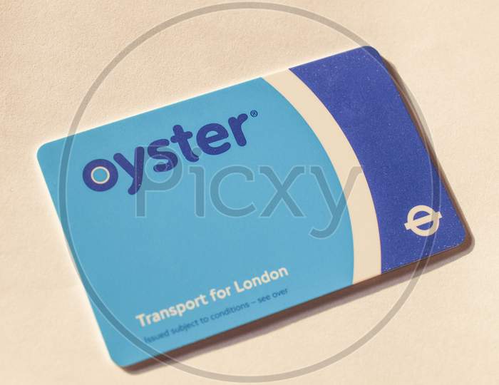 London, Uk - January 23, 2014: The Oyster Card Uses Near Field Communication Technology For Public Transport Ticketing In And Around London