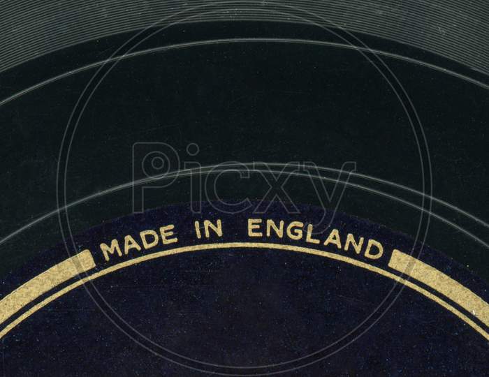 Vinyl Record Made In England