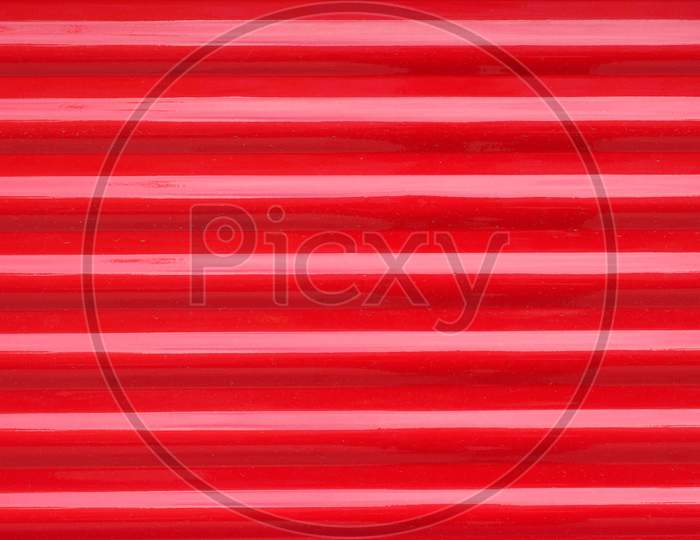Red Corrugated Steel Metal Texture Background