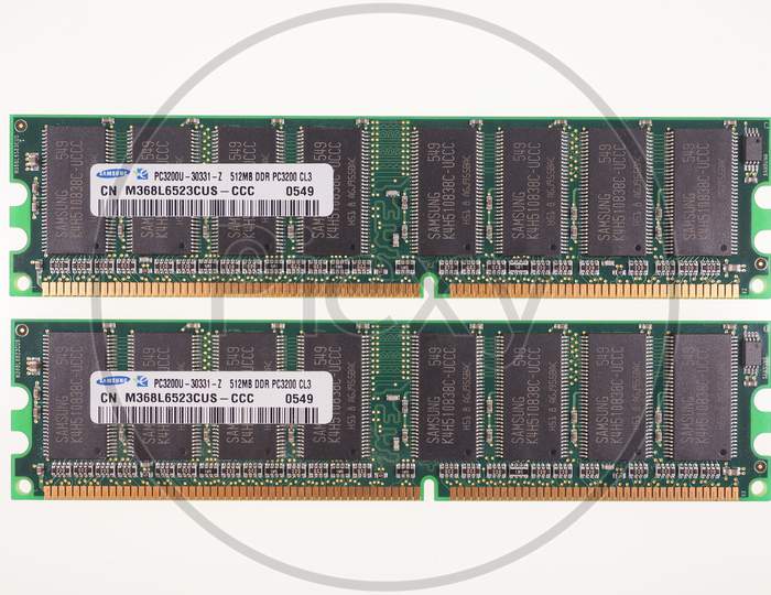 London, Uk - August 20, 2015: Personal Computer Ram Meaning Random Access Memory