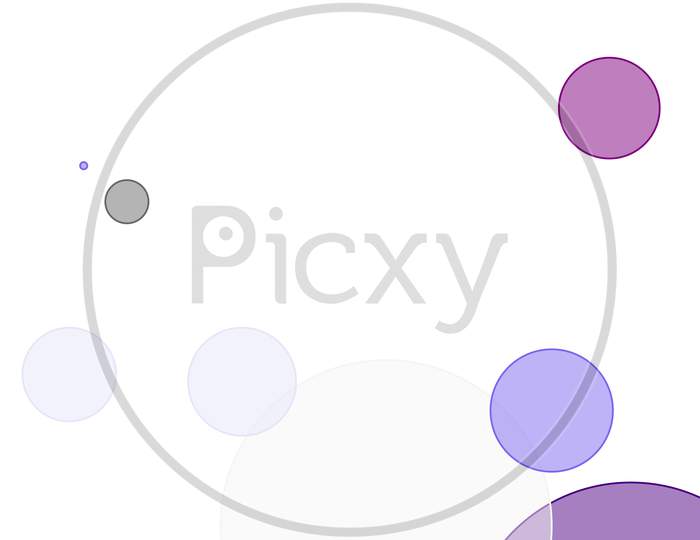 Abstract Grey Violet Circles Illustration Background