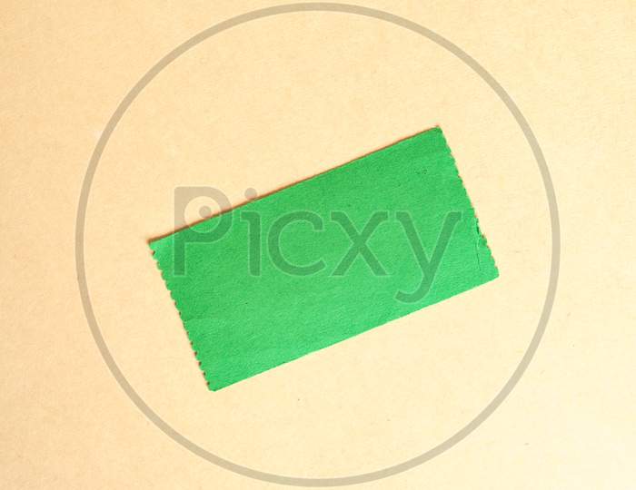 Blank Green Tag Label
