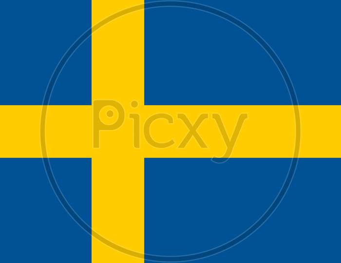 High Res Swedish Flag Of Sweden