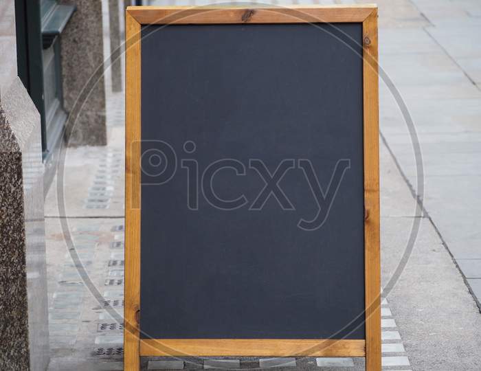 Blank Blackboard With Copy Space