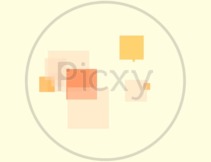 Abstract Orange Squares And Rectangles Illustration Background