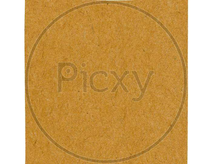 Brown Tag Label Isolated Over White