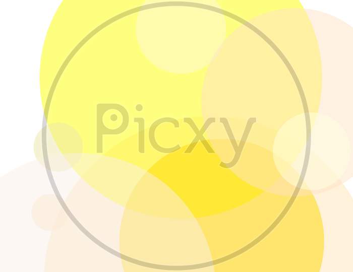 Abstract Yellow Circles Illustration Background