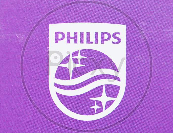 Amsterdam, Netherlands - Circa August 2019: Philips Sign