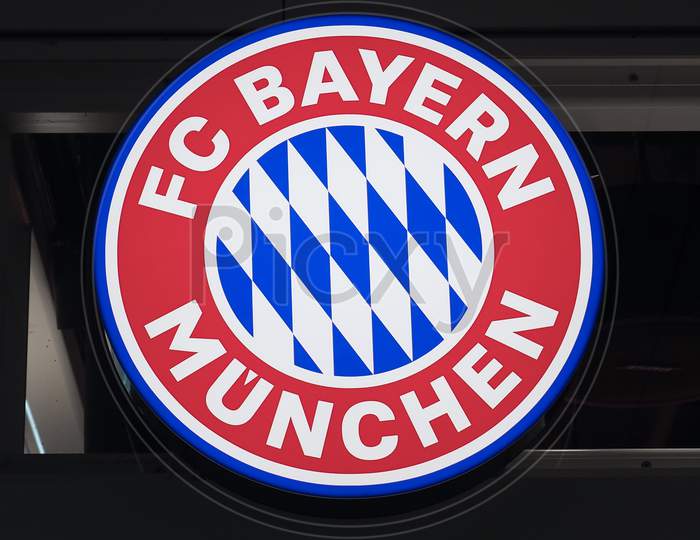 Image of Muenchen, Germany - Circa August 2019: Fc Bayern Sign-IJ496397 ...