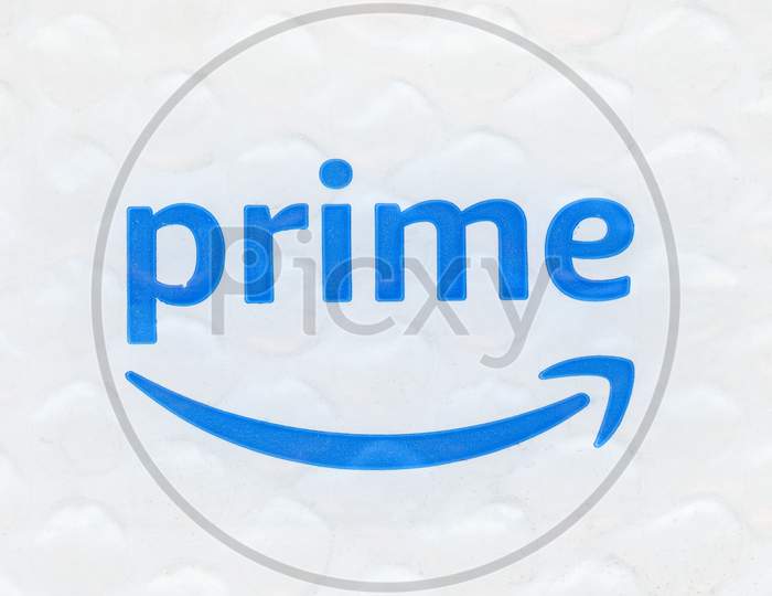 Seattle, Usa - Circa October 2019: Amazon Prime Sign