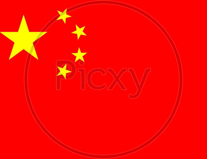 High Res Chinese Flag Of China