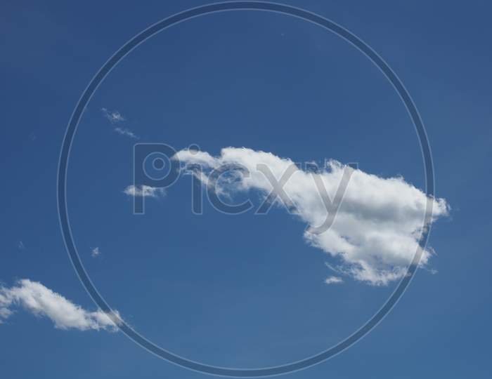 Blue Sky With Cumulus Cloud