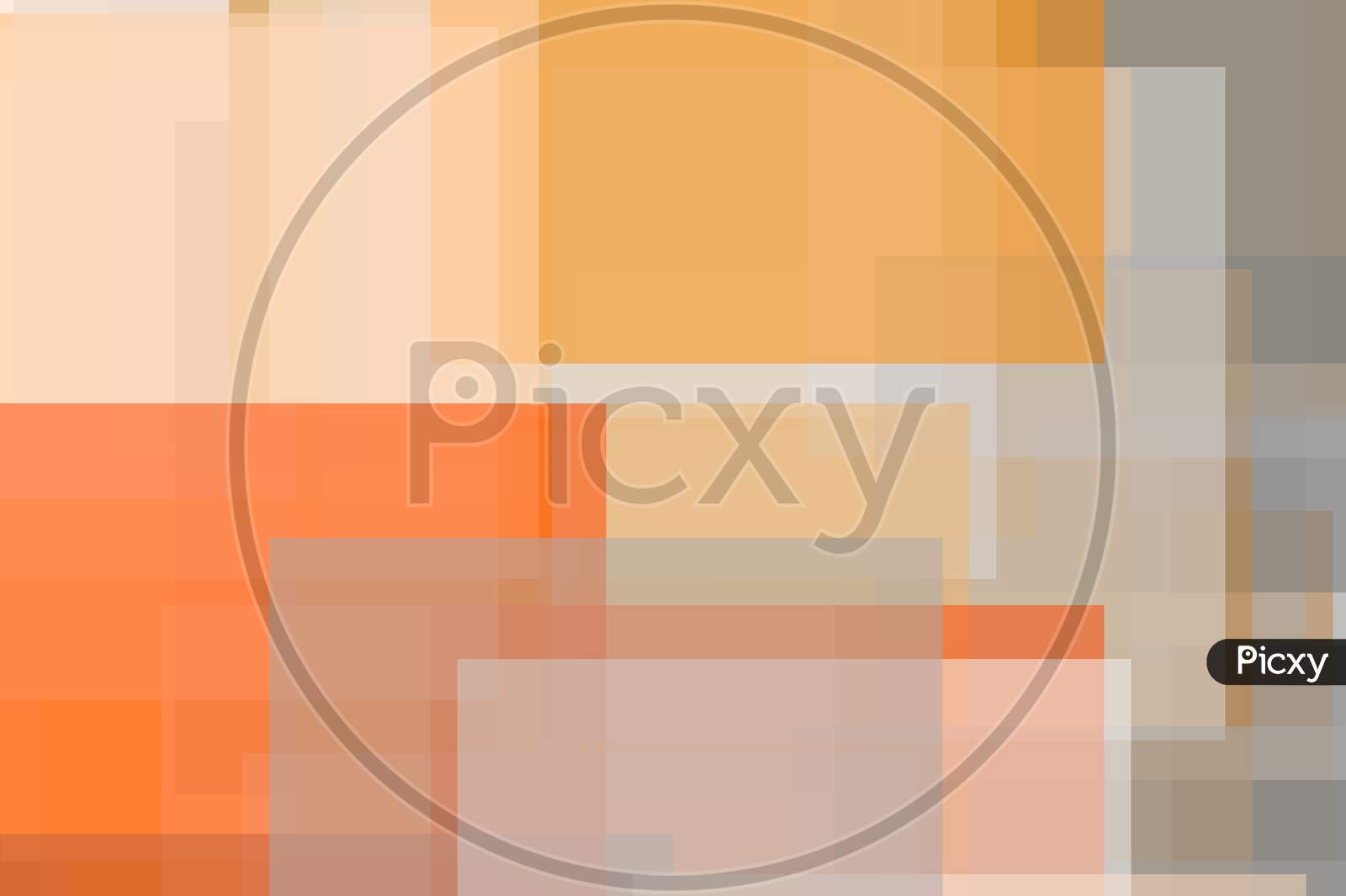 Abstract Grey Orange Squares Illustration Background