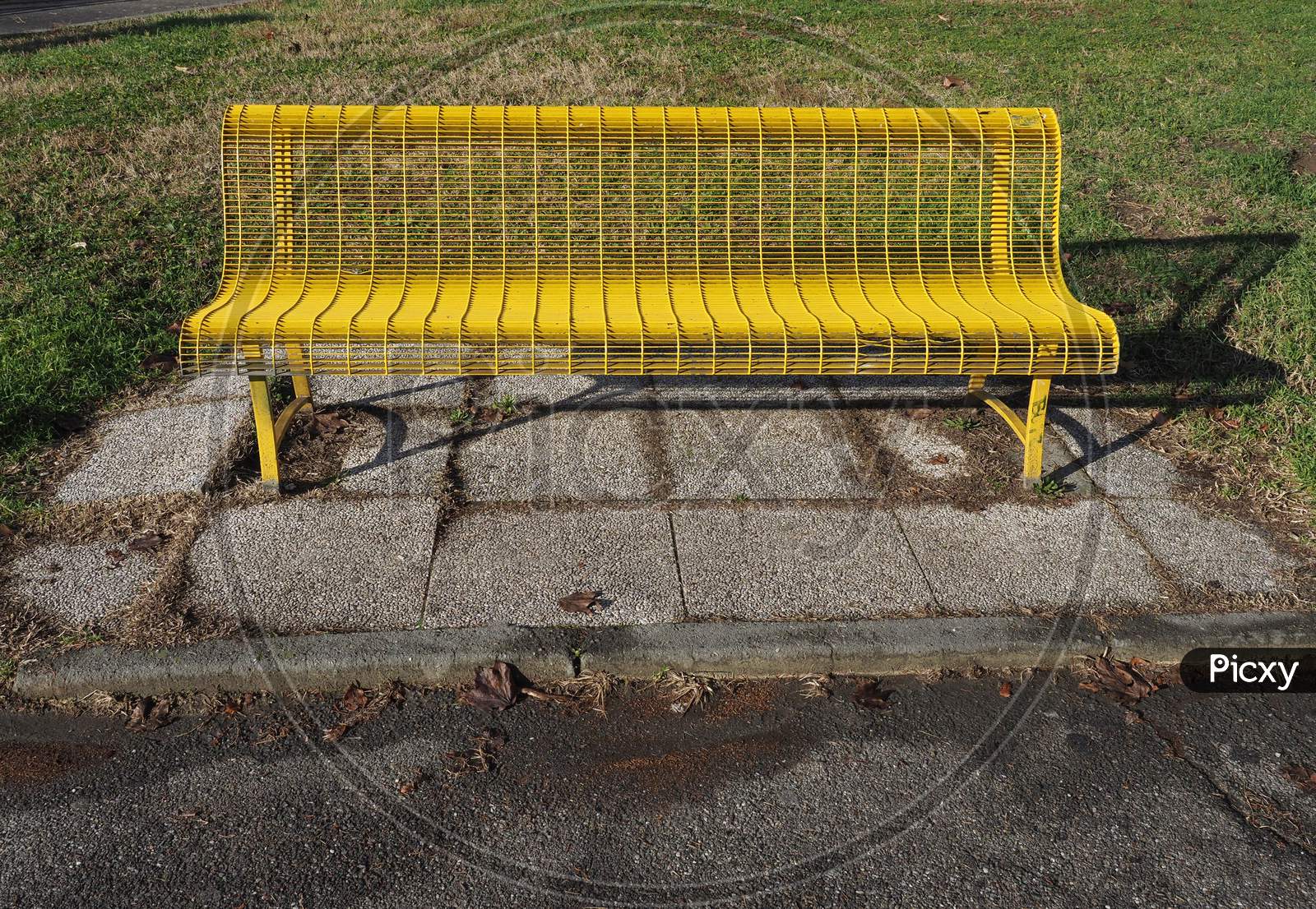 Bench Chair In Public Park