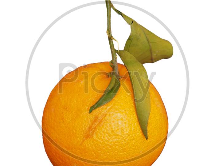 Orange Fruit Food Isolated Over White