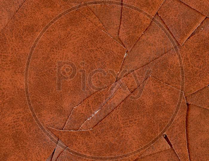 Brown Leatherette Faux Leather Texture Background