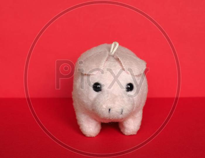 Pink Plush Pig