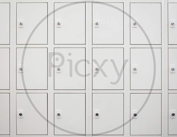 White Locker Cabinet