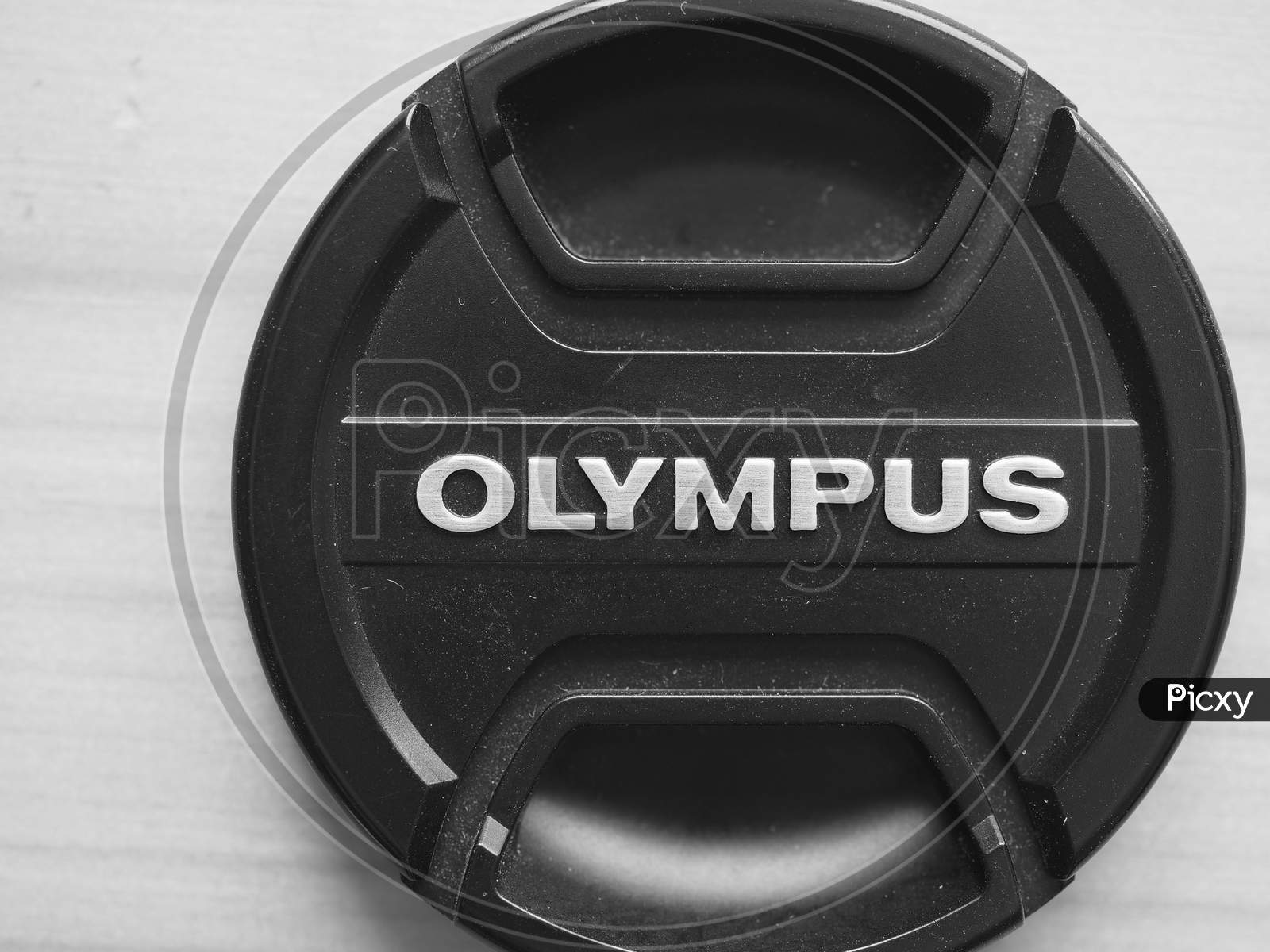 Tokyo, Japan - Circa August 2016: Olympus Lens Cap
