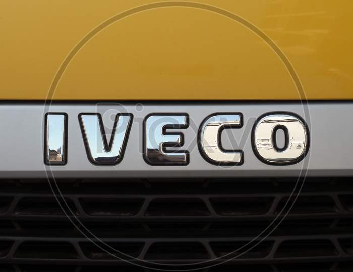 Turin, Italy - Circa August 2019: Iveco Sign