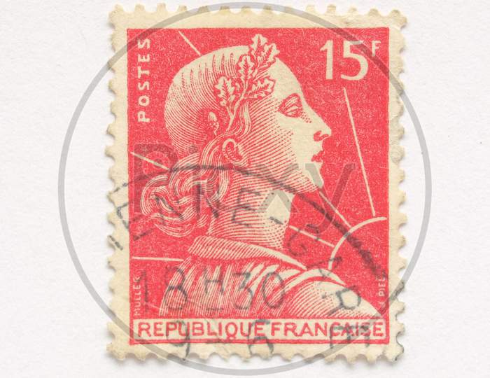 French Stamp From France (In European Union)