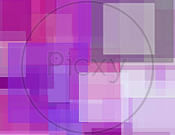 Abstract Violet Grey Squares Illustration Background