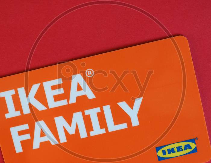 Stockholm, Sweden - Circa January 2019: Ikea Fidelily Card