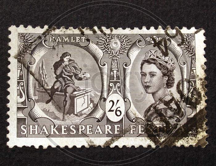 Uk 1964 - Shakespeare Festival Stamp, United Kingdom, 1964