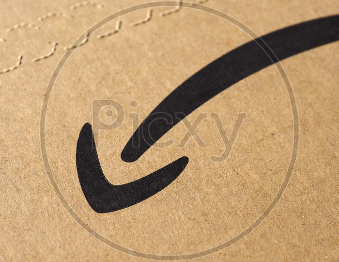 Seattle, Usa - Circa January 2019: Amazon Logo On A Cardboard Packet.
