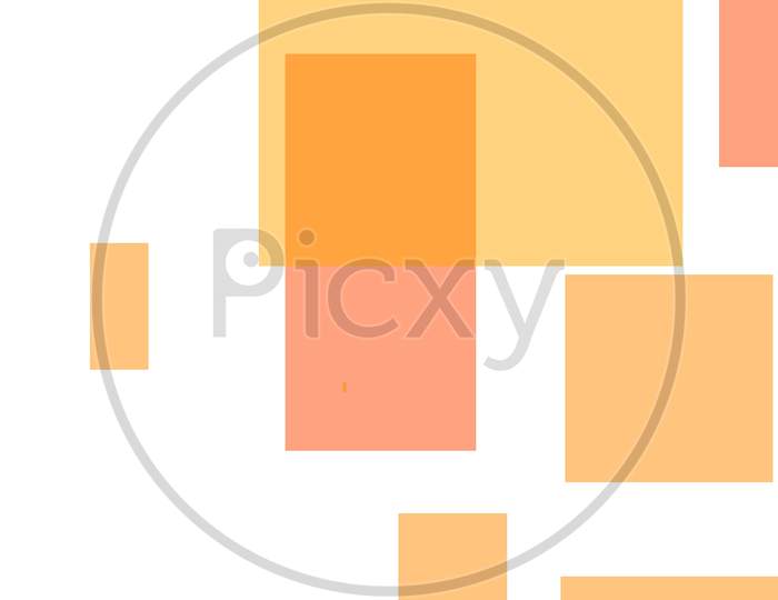 Abstract Orange Rectangles Illustration Background
