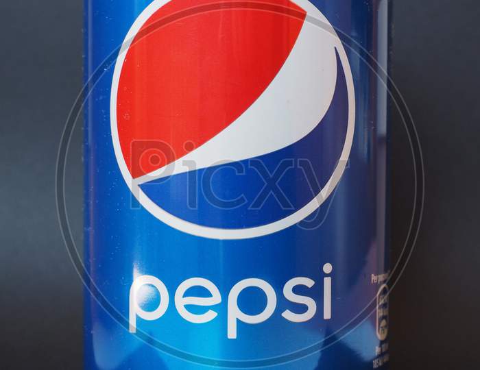 Milan, Italy - January 6, 2015: Can Of Pepsi Cola